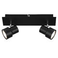 LED Deckenspot Deckenlampe 2xGU10 inkl. dreh-& schwenkbar 5W Schwarz Briloner