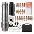 Tattoo Maschine Set Rotary mit Akku Nadeln Koffer für Anfänger Tattoo Artists