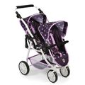 Bayer Chic 2000 Puppen Tandem-Buggy VARIO Stars lila TOP