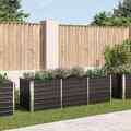 Garten-Hochbeet Anthrazit 240 x 80 x 77 cm Verzinkter Stahl