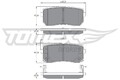 Bremsbelagsatz Scheibenbremse TOMEX Brakes TX 17-50 für KIA HYUNDAI Travel TQ 3