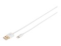 DIGITUS Datenkabel Apple Lightning->USB A St/St MFI 1m weiss