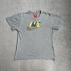 NIKE Herren Retro T-Shirt Kurzarm Medium Rundhals Logo 23805 Grau