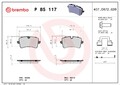 BREMBO Bremsbelagsatz Scheibenbremse PRIME P 85 117 für AUDI A8 D4 4H2 4H8 4HC
