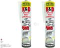 2x Petec K&D Karosserie Klebe- und Dichtmasse weiß 310ml