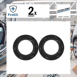 2x ORIGINAL® Victor Reinz Wellendichtring, Nockenwelle für VW Up Polo Passat