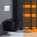 Wand WC Spülrandloses  Set Wand WC Bidet Toilette Tiefspüler Absenkautomatik