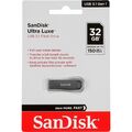 SanDisk Ultra Luxe 32GB USB 3.2 USB Stick 32 GB silber 150 MB/s Lesen OVP