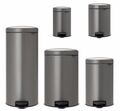 brabantia NewIcon Treteimer Mülleimer 3-30 Liter in Platinum Graphit Abfalltonne