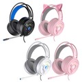 3,5 mm Stereo Gaming Headset Over Ear Kopfhörer mit Mikrofon LED Licht
