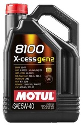 5 Liter 5W-40 MOTUL 8100 X-CESS GEN2 Motoröl 109776