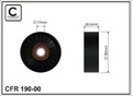 CAFFARO 190-00 Umlenkrolle Keilrippenriemen 90mm für RENAULT 18 (134)