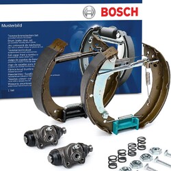 BOSCH Bremsen Set Bremsbackensatz Hinten für FIAT Panda Schrägheck (141) 0 204