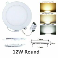 10x LED Panel Einbaustrahler Deckenleuchte Einbauleuchte spot Flur rundmit Trafo