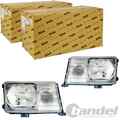 2x TYC H3 H4 HAUPTSCHEINWERFER LINKS+RECHTS für MERCEDES W124 A124 AB 09.1989