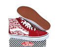 VANS Sk8-Hi Sneaker Gr.44 VN0A32QG3VB1 Rot/Weiß *NEU*UVP 90€