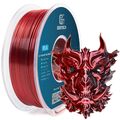 Geeetech Silk PLA 3D Drucker Filament 1kg 1,75mm Silk Schwarz&Rot Mischfarbe