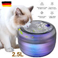2.5L Trinkbrunnen Haustier Automatisch Wasserspender für Katzen Hunde w/Filter