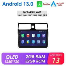 Für Suzuki Swift 2005-2010 10.1"Android 12 Autoradio CarPlay GPS WIFI SWC 2+32GB