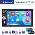 Doppel 2 DIN Carplay Autoradio Auto DVD Android CD AM RDS TF AUX Bluetooth 3 USB