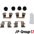Zubehörsatz Scheibenbremsbelag JP GROUP 1264003810 für OPEL ASTRA B16 Sports