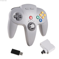 2.4GHz Wireless N64 Controller Gamepad for Nintendo 64/Switch N64/PC Mac Window