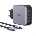 Nexode 140W USB C Ladegerät PD 3.1 USB C Netzteil GaN 3-Port Power Adapter ko...