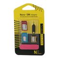 Nano SIM Karten Adapter-Set Micro 5 teilig Universal für Samsung, LG, HTC, Apple