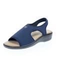 Valleverde Stretch Sandalen mit blauem Keilabsatz - Größe 38 [24,4 cm] Schuhe