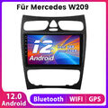 9"Android12 Autoradio GPS Navi DAB+ WiFi 1+32G Für Mercedes Benz CLK W209 W203