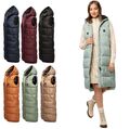 Marikoo Damen Winter Outdoor Steppweste mit Kapuze gesteppt gefüttert B967 NEU