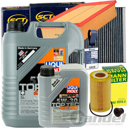 FILTERSET+LIQUI MOLY 5W30 TSI TSFI für VW PASSAT GOLF 7 AUDI A3 OCTAVIA 3