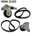 SKF (VKMA 31020) Keilrippenriemensatz für AUDI SKODA VW