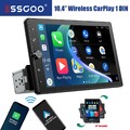 10.4 Zoll Autoradio Wireless CarPlay IPS Drehbarer Touch Screen Bluetooth 1 DIN