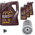 BOSCH Ölfilter 8 L MANNOL Energy Premium 5W-30 für Nissan Urvan Bus 2.5 D