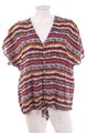 Ohne Label Kurzarm-Bluse Streifen D 46 violett