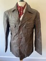 Vintage Herren 70er NIKONSOR WEICHE BRAUNE QUALITÄT LEDER SAFARI JACKE BLAZER 42-44"