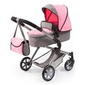 18125AA Puppenwagen City Neo mit Wickeltasche und Einkaufskorb umwandelbar in...