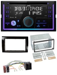 JVC MP3 USB 2DIN DAB Bluetooth CD Autoradio für Fiat Bravo (ab 2007)