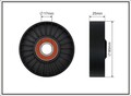 CAFFARO Spannrolle Keilrippenriemen 12-99 für VAUXHALL T98 ASTRA OPEL ZAFIRA J96