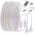 220V 230V Dimmbar 2835 LED Stripe Streifen Wasserdichte Lichtschlauch Lichtband