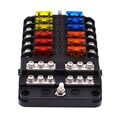 12V 32V 12-Weg ATO Sicherungshalter KFZ Auto Sicherungskasten LKW Boot Sicher DE