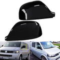 L+R SPIEGELKAPPE ABDECKUNG Schwarz für VW T5.1 Multivan V Transporter ab.2010