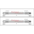 2X METZGER BREMSSCHLÄUCHE HINTEN AM BREMSSATTEL BEIDSEITIG PASSEND FÜR AUDI 100
