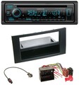 Kenwood Bluetooth DAB CD MP3 USB Autoradio für Ford Focus Fiesta 04-08 schwarz
