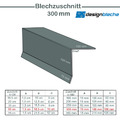 Dachprofil Ortgang 2 Meter Ortgangblech 200cm Kantblech Dachblech Winkelblech 
