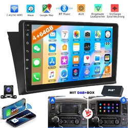 DAB+ Android 15 Für VW T5 Multivan 2010-2015 4+64G Autoradio Carplay NAVI RDS BT