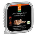 Auverkauf! 16 x 100g DEFU Katze Bio-Landente -Pure Happen in Gelee Weidelamm