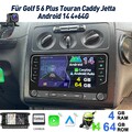 7" Android 14 Apple CarPlay Autoradio 4+64G GPS RDS Für VW GOLF 5 V 6 Touran EOS