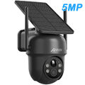ANRAN HD 5MP WLAN Überwachungskamera Aussen Solar Akku Kabellose 360° PTZ Kamera